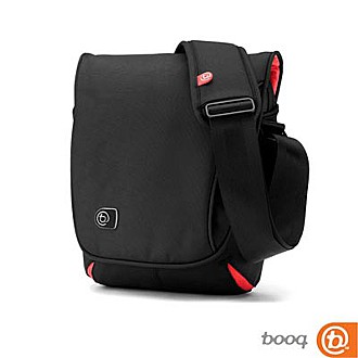 Booq Taipan Shadow XS 信差風格 iPad 側背包 (黑/紅)