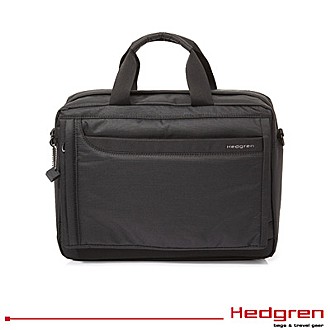 【HEDGREN】HUP 烏托邦系列-2用電腦公事包-黑色
