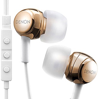 天龍 DENON AH-C260R-N Headphone 附線控耳機 玫瑰金色