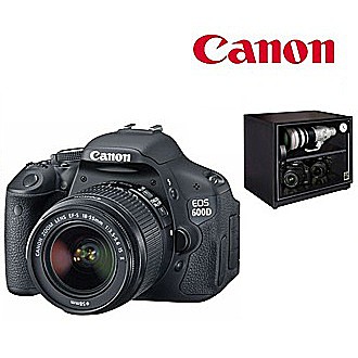 夢幻單眼CANON 600D + 收藏家80公升可控濕全功能電子防潮箱(AW-80)