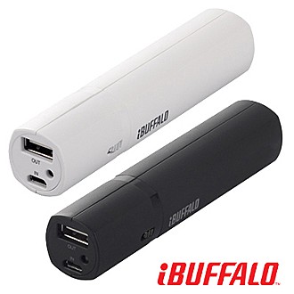Buffalo 快速充電2200mA行動電源(黑)