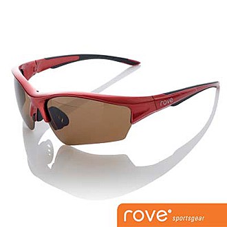 【ROVE】 偏光太陽眼鏡 運動安全鏡片-沙漠紅