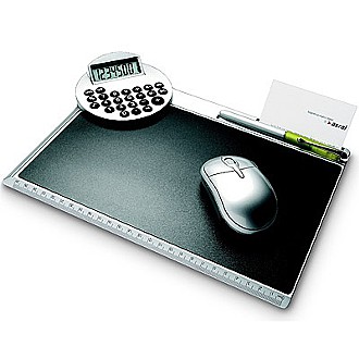 《VOYAGER》5 in 1 滑鼠墊計算機(長方黑)