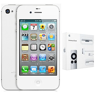 ★組合商品★ Apple iPhone 4S 16G 白色+Apple 萬用底座