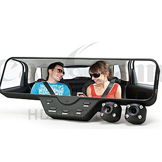 【CARSCAM】HDVR-250 照後鏡720P 雙鏡頭行車記錄器