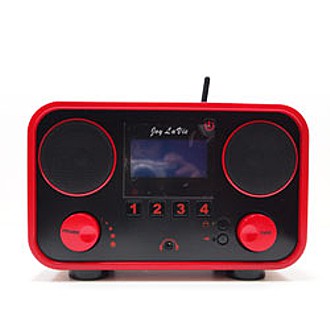 WR101網路收音機-熱情紅 (支援iPhone/Android 智慧型手機音樂播放)