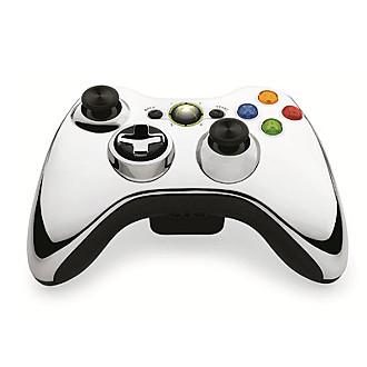XBOX 360無線控制器專業版CHROME系列-限量銀