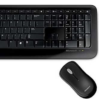 微軟無線滑鼠鍵盤組 800 (黑) (Win USB)