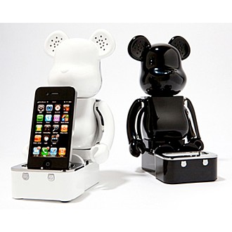 【radius】iPod / iTouch / iPhone Be@rBrick 庫柏力克熊揚聲器 (黑色)