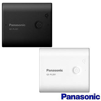Panasonic 5400mAh QI無接點行動電源QE-PL201-黑色 (可充New iPAD)
