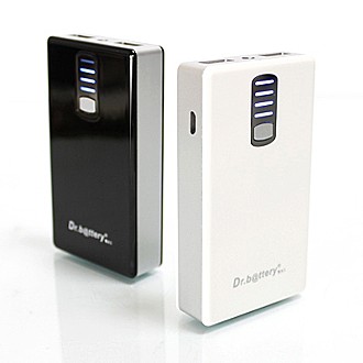 電池王 液晶LED能量6600mAh行動電源 (白)