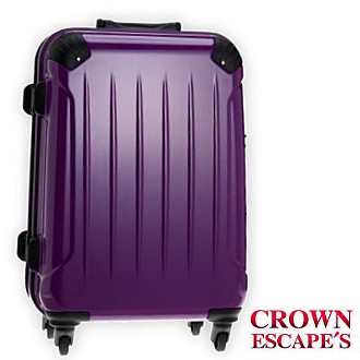 CROWN 皇冠Escape’s系列新款亮面霧面雙面設計24吋拉桿箱/行李箱/旅行箱