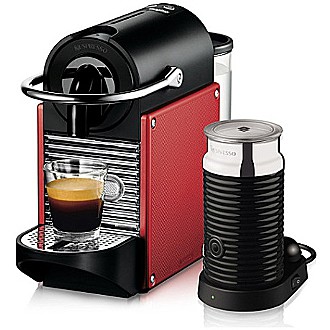 全新時尚 Nespresso PIXIE C60膠囊咖啡機(紅) + Aeroccino 3 奶泡機