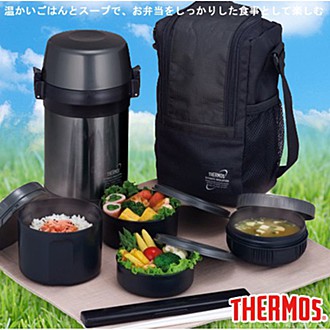 【THERMOS膳魔師】不鏽鋼真空便當盒1.2L