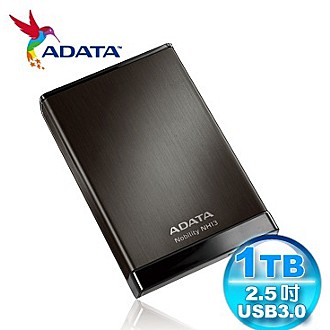 威剛ADATA NH13 1TB 2.5吋行動硬碟-星鑽黑
