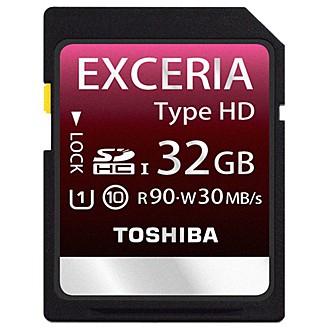 Toshiba EXCERIA TypeHD 32GB SDHC UHS-1 極速卡