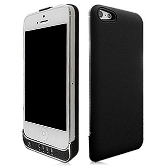 iPhone 5 保護背蓋式充電電池(2200mAh)-黑色