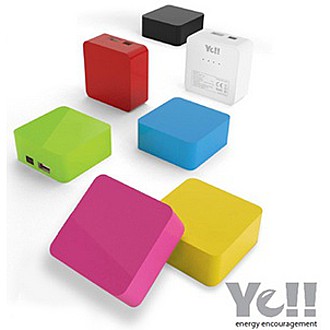YE!! 平方體 4000mA 行動電源(蘋果認證)