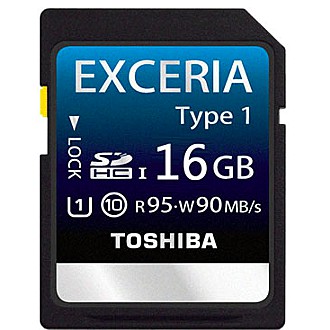 Toshiba Type 1 16GB SDHC UHS-1高速記憶卡