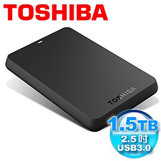 Toshiba 黑靚潮 1.5TB USB3.0 2.5吋行動硬碟