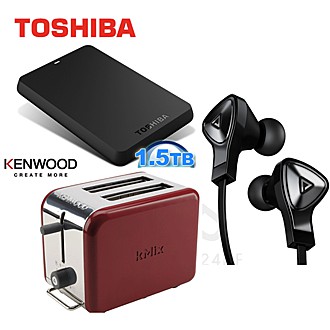 ★任意拍四選一★ TOSHIBA 1.5T USB3.0 2.5吋行動硬碟-黑靚潮