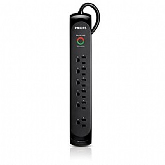PHILIPS 防突波1440焦耳 1開六插3孔延長線 ( 2.7米 ) SPC1063B