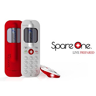 SpareOne 緊急救難手機-白
