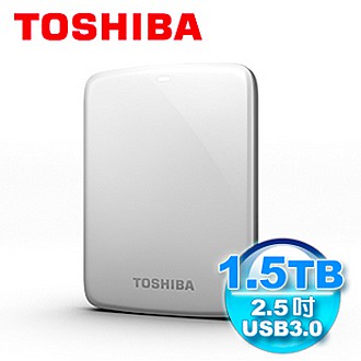新品TOSHIBA Canvio Connect 1.5TB USB3.0 2.5吋行動硬碟(白)