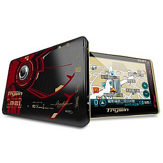 Trywin DTN-3DX 3 5吋行車記錄+測速照相3合1衛星導航機 - 限量鋼鐵人紀念款