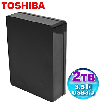 Toshiba Canvio 2TB USB3.0 3.5吋外接硬碟-黑