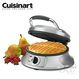 美國 Cuisinart 美膳雅圓形薄片鬆餅機 WAF-RTW