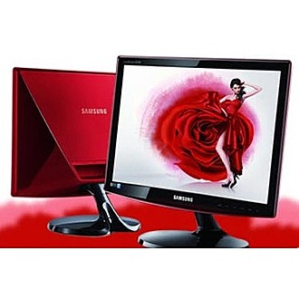 Samsung 22吋LED背光DVI雙介面紅逗機液晶螢幕(S22A330BW )-酷炫紅