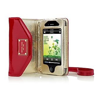 iPhone4專用的 Michael Kors Wallet Clutch 高級皮革手拿包