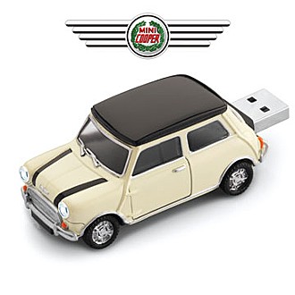 MINI COOPER 造型隨身碟8GB-米卡其