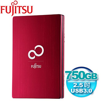Fujitsu 法斯系列 750G USB3.0 2.5吋行動硬碟(紅色)