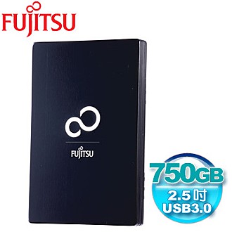 Fujitsu 法斯系列 750G USB3.0 2.5吋行動硬碟-黑色