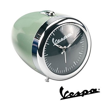 【Vespa】Small Alarm Clock - green 車燈造型鬧鐘(綠)