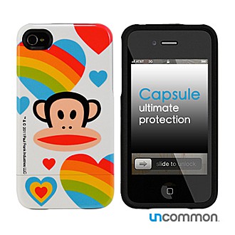 Paul Frank xUncommon iPhone4/4S 滑蓋保護殼-Rainbows are Magic by Paul