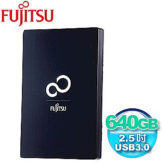 Fujitsu 法斯系列 640G USB3.0 2.5吋行動硬碟-黑色