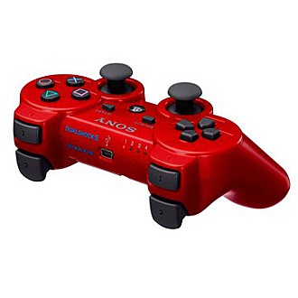 PS3 原廠無線震動手把(紅)