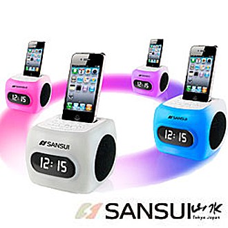 山水SANSUI 彩虹鬧鐘iPhone/iPod 播放機(SRIP-22B)