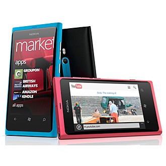 NOKIA Lumia 800 旗艦芒果智慧手機(藍色)