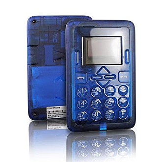 新加坡 CARD PHONE CM1 極簡超薄名片機-藍寶石