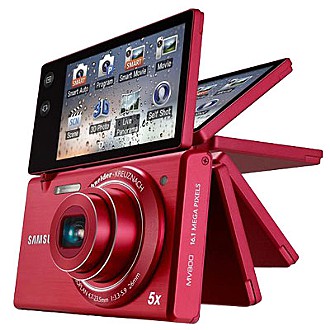 SAMSUNG MV800 多角度拍攝掀背觸控機 - 開運紅